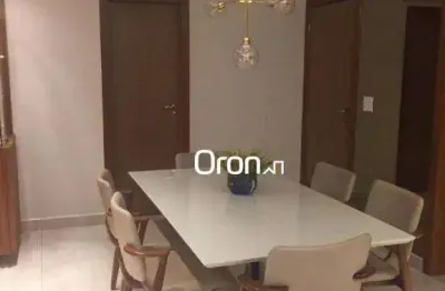 Apartamento mobiliado com 3 dormitórios à venda, 140 m² por r$ 1.680.000 - setor bueno - goiânia/go