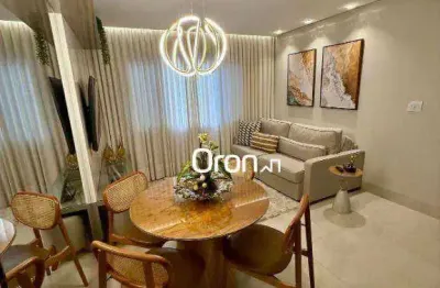 Apartamento mobiliado com 2 dormitórios à venda, 60 m² por r$ 455.000 - setor bueno - goiânia/go