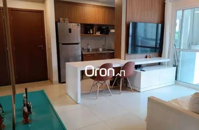 Apartamento mobiliado com 2 dormitórios à venda, 59 m² por r$ 570.000 - setor bueno - goiânia/go