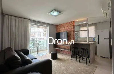 Apartamento mobiliado com 2 dormitórios à venda, 66 m² por r$ 569.900 - setor bueno - goiânia/go