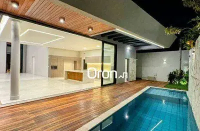 Casa com 3 dormitórios à venda, 290 m² por r$ 3.500.000,00 - portal do sol garden - goiânia/go