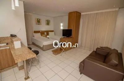 Flat mobiliado com 1 dormitório à venda, 33 m² por r$ 260.000 - setor oeste - goiânia/go