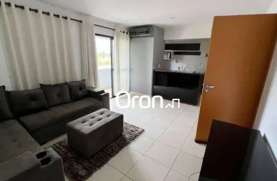 Flat mobiliado com 1 dormitório à venda, 57 m² por r$ 375.000 - vila maria josé - goiânia/go