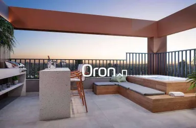 Cobertura com 4 dormitórios à venda, 133 m² por r$ 1.785.000,00 - setor oeste - goiânia/go