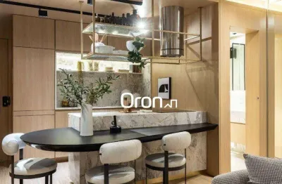 Flat com 1 dormitório à venda, 40 m² por r$ 455.000,00 - setor pedro ludovico - goiânia/go