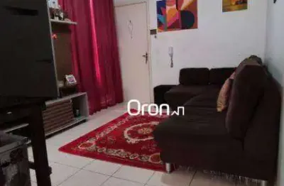 Apartamento com 2 dormitórios à venda, 46 m² por r$ 205.000,00 - residencial porto dourado - goiânia/go