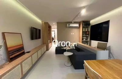 Apartamento com 3 dormitórios à venda, 80 m² por r$ 533.000,00 - setor negrão de lima - goiânia/go
