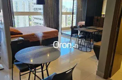 Flat mobiliado com 1 dormitório à venda, 36 m² por r$ 429.000 - setor bueno - goiânia/go