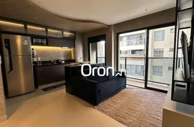 Flat mobiliado com 1 dormitório à venda, 46 m² por R$ 675.000 - Setor Marista - Goiânia/GO