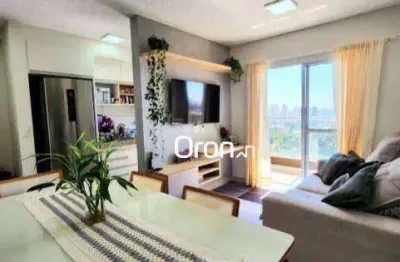 Apartamento com 2 dormitórios à venda, 59 m² por r$ 370.000,00 - vila rosa - goiânia/go