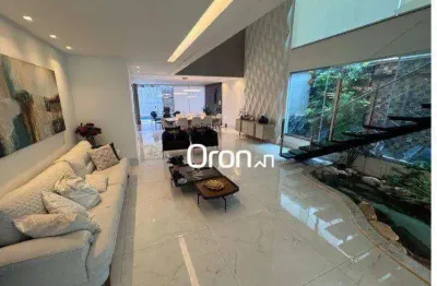 Sobrado mobiliado com 4 dormitórios à venda, 338 m² por r$ 2.700.000 - jardins madri - goiânia/go