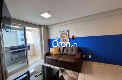 Flat mobiliado com 1 dormitório à venda, 39 m² por r$ 489.000 - jardim goiás - goiânia/go