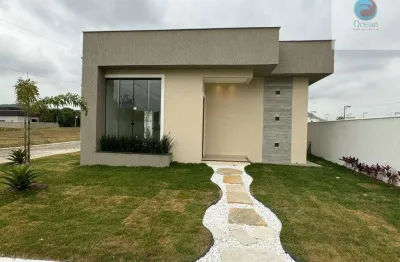 Ocean vende:  maricá, condomínio, casa 3 quartos(1suíte +closet),  área gourmet, piscina.