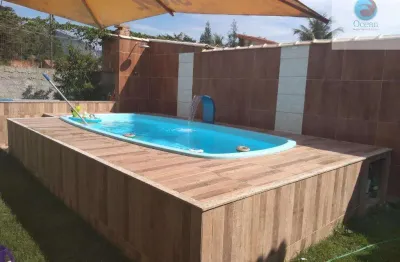 Ocean vende: maricá, s.j. imbassaí, casa 2 quartos (1suíte), piscina, garagem, área serviço, blindex
