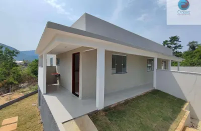 Ocean vende: maricá, são josé imbassai, casa 2 quartos, sendo 1 suíte, garagem, coz. americana.