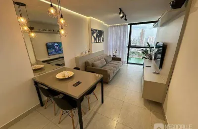 Flat com 1 quarto à venda, 49 m² por r$ 410.000 - centro - campina grande/pb