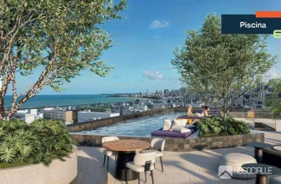 Flat com 1 dormitório à venda, 19 m² por r$ 320.000,00 - jardim oceania - joão pessoa/pb