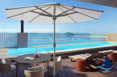 Cobertura 345,19 m² 5 suites 4 vagas e spa  frente mar em guaratuba-pr