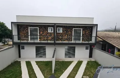 Sobrado novo 3 quartos com piscina, entre a av curitiba e arthur zanlutti