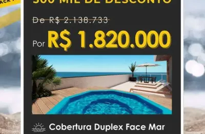 Cobertura a uma quadra do mar edifício ocean life residence!!! black friday