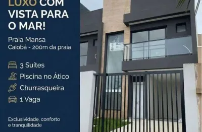 Triplex de Alto Padrão com Vista para o Mar na Prainha Guaratuba