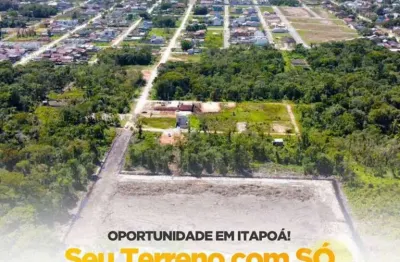 Terreno parcelado com 210 m² á 225 m² (07x30) ou (15x15), para investimento balneário saí mirim itapoá sc.
