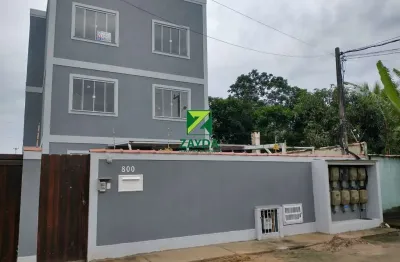 Apartamento à venda em rio das ostras-rj, enseada das gaivotas: 2 quartos, 1 sala, 1 banheiro, garagem!
