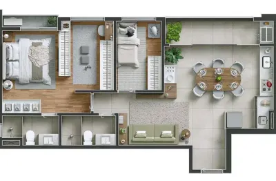 Apartamento com 2 quartos à venda na Alameda dos Buritis, 522, Setor Oeste, Goiânia