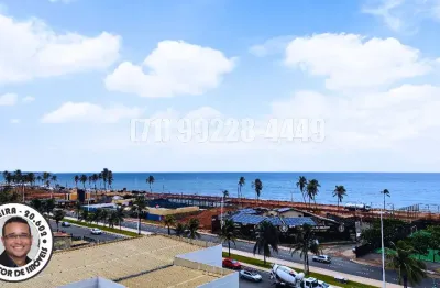 2 quartos com suíte, varandão de 18 m² com uma linda vista mar e duas vagas de garagem em pituaçu
