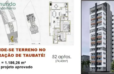 Terreno à venda na Rua Voluntário Penna Ramos, 268, Centro, Taubaté