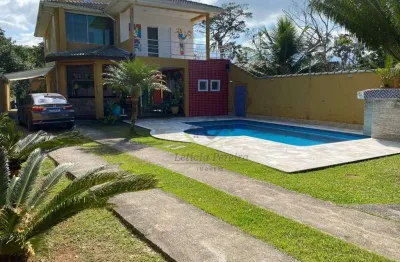 Sobrado com 5 dormitórios à venda, 375 m² por r$ 900.000,00 - balneario mogiano - bertioga/sp