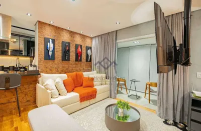 Apartamento com 1 dormitório à venda, 52 m² por r$ 875.000 - alphaville conde ii - barueri/sp