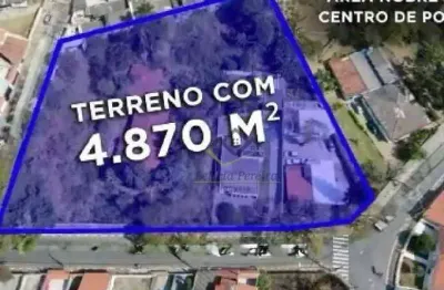 Área à venda, 4870 m² por r$ 8.800.000 - centro - poá/sp