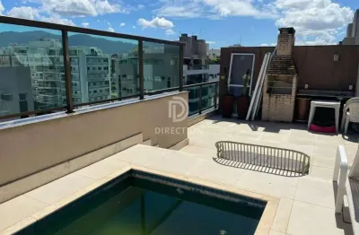 Cobertura com 2 quartos à venda na rua luiz carlos sarolli, recreio dos bandeirantes, rio de janeiro, 138 m2 por r$ 1.080.000