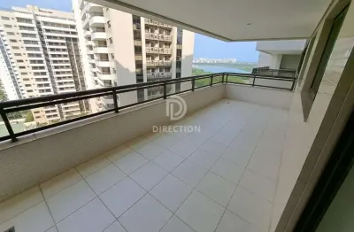 Apartamento com 3 quartos à venda na avenida salvador allende, barra da tijuca, rio de janeiro, 118 m2 por r$ 1.100.000