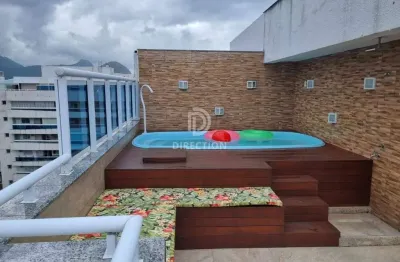 Cobertura com 4 quartos à venda na rua silvia pozzano, recreio dos bandeirantes, rio de janeiro, 184 m2 por r$ 1.050.000
