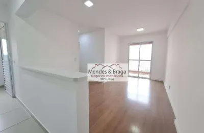 Apartamento com 2 dormitórios para alugar, 57 m² por r$ 2.715,21/mês - vila paulista - guarulhos/sp