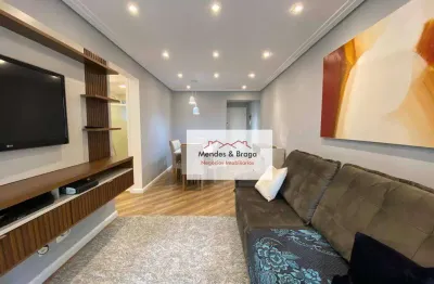 Apartamento com 3 dormitórios para alugar, 75 m² por r$ 4.544,12/mês - vila augusta - guarulhos/sp