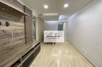 Apartamento com 3 dormitórios para alugar, 75 m² por r$ 3.994,12/mês - vila augusta - guarulhos/sp