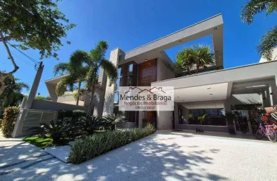 Casa com 6 dormitórios à venda, 492 m² por r$ 18.900.000,00 - riviera de são lourenço - bertioga/sp