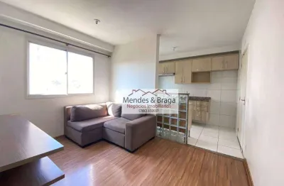 Apartamento com 2 dormitórios, 43 m² - venda por r$ 325.000,00 ou aluguel por r$ 2.002,00/mês - cocaia - guarulhos/sp