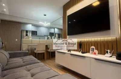 Apartamento com 2 dormitórios à venda, 57 m² por r$ 460.000,00 - vila paulista - guarulhos/sp