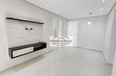 Apartamento com 2 dormitórios para alugar, 64 m² por R$ 3.417,79/mês - Vila Augusta - Guarulhos/SP