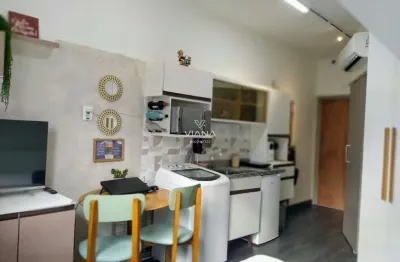 Apartamento tipo studio mobiliado no bairro barcelona - ótimo para air bnb