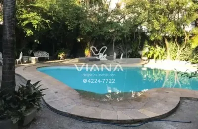Sobrado 4 suítes no centro de são caetano do sul com piscina e 6 vagas para locação