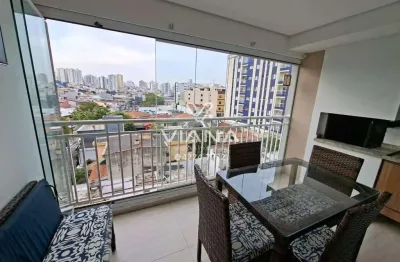 Apartamento com varanda gourmet no bairro santa maria em são caetano