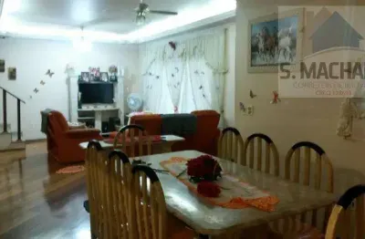 Sobrado para venda em santo andré, parque capuava, 3 dormitórios, 1 suíte, 2 banheiros, 6 vagas