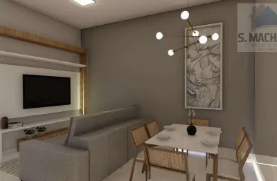 Apartamento para venda em santo andré, jardim das maravilhas, 2 dormitórios, 1 banheiro, 1 vaga