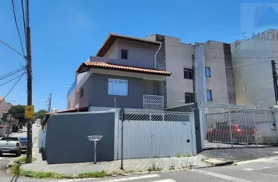 Sobrado para venda em santo andré, vila camilópolis, 3 dormitórios, 1 suíte, 1 banheiro, 3 vagas