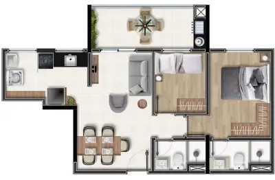 Apartamento à venda na Vila Bocaina, Mauá 